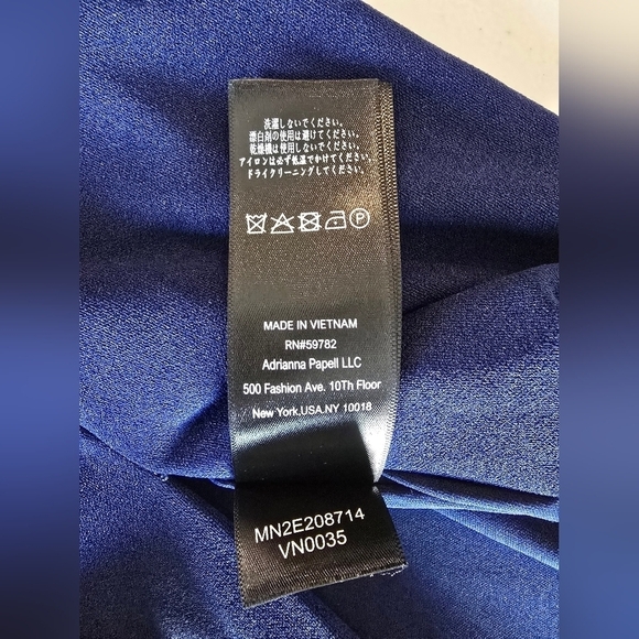 Adrianna Papell Stretch Crepe Off The Shoulder Long Column Gown With Bows Sz 10. - Picture 4 of 10